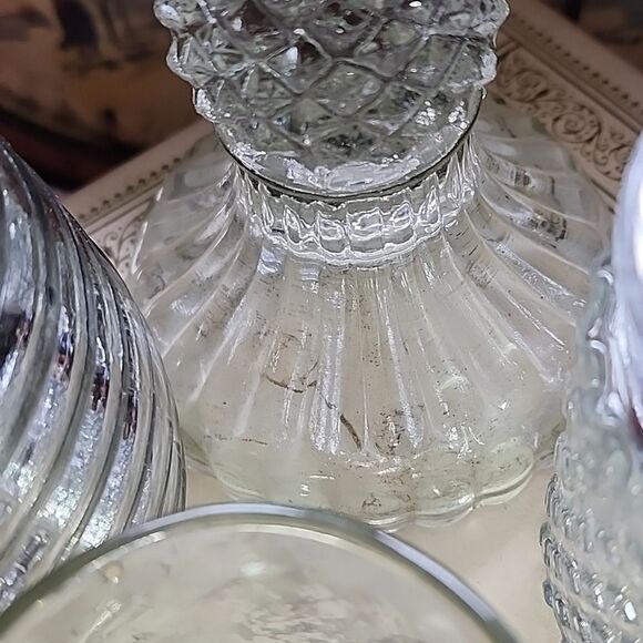 Pottery Barn Candlestick Included In Set Of 5 Heights Textures #5E - Picture 7 of 9